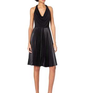 Halston Heritage Pleat Fit and Flare Cocktail Dress (2)